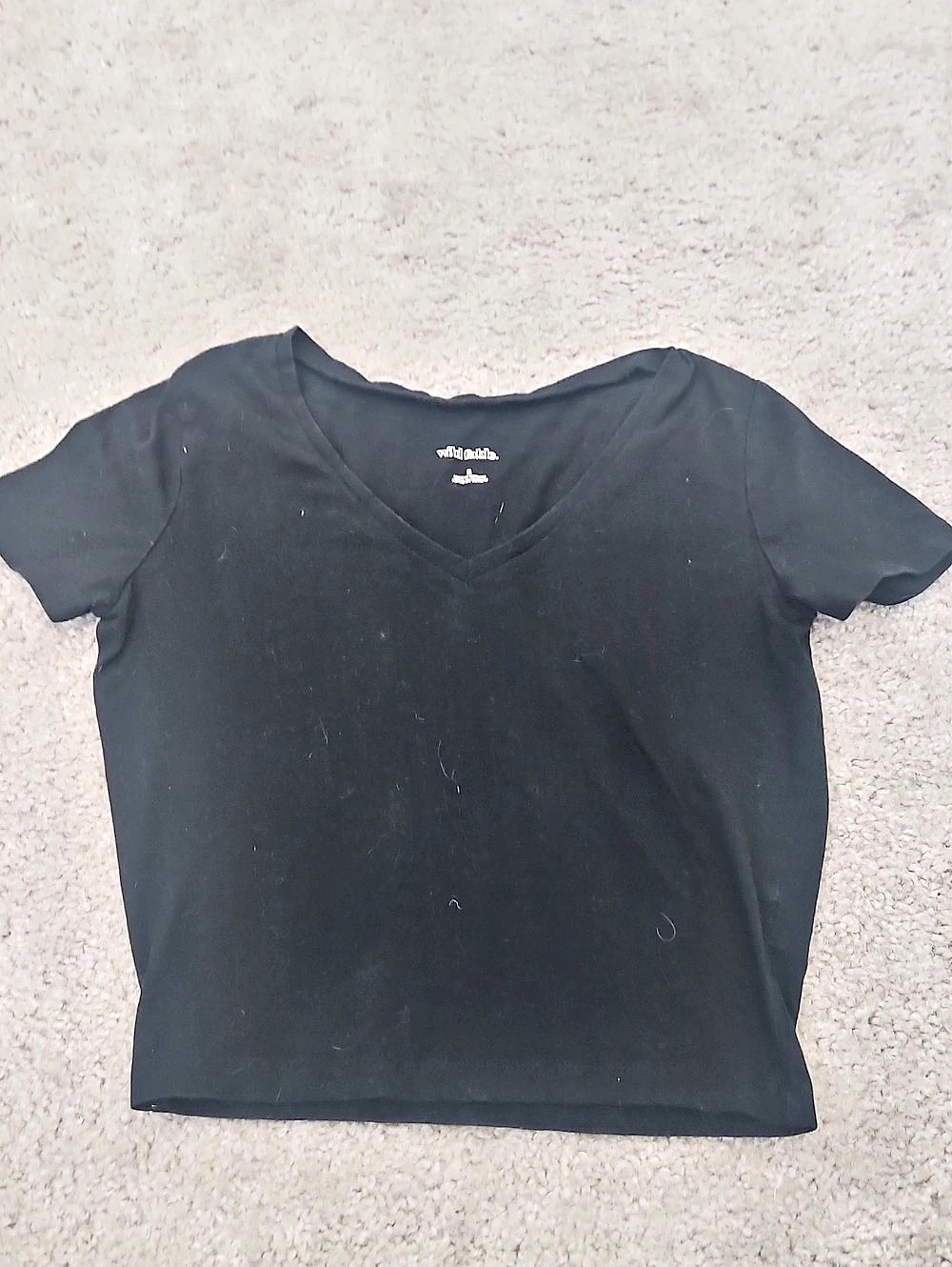 Wild Fable Black V-Neck Size Small